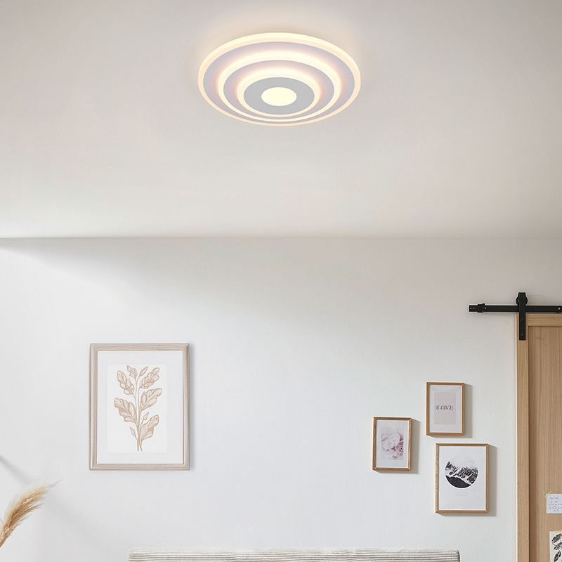 Candeeiro de teto design branco, Yeel, 35W, LED ajustável de branco quente a branco frio, regulável em 3 níveis