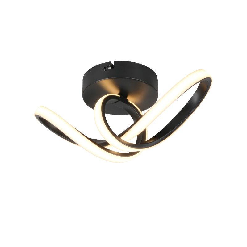 Candeeiro de teto design preto, Wiard, 7W, LED 3000K Candeeiro de teto design preto, Wiard, 7W, LED 3000K
