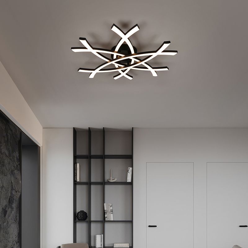 Plafon design preto, Carien, 33W, LED 3000K Plafon design preto, Carien, 33W, LED 3000K