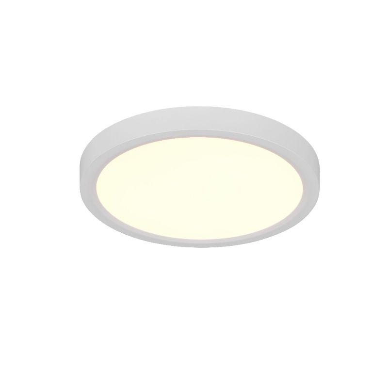 Plafon moderno branco, Zayd, 18W, LED white switch, regulável em 3 níveis