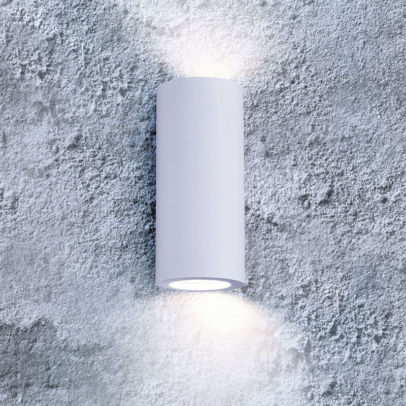 Candeeiro up down de gesso branco, Zelar
