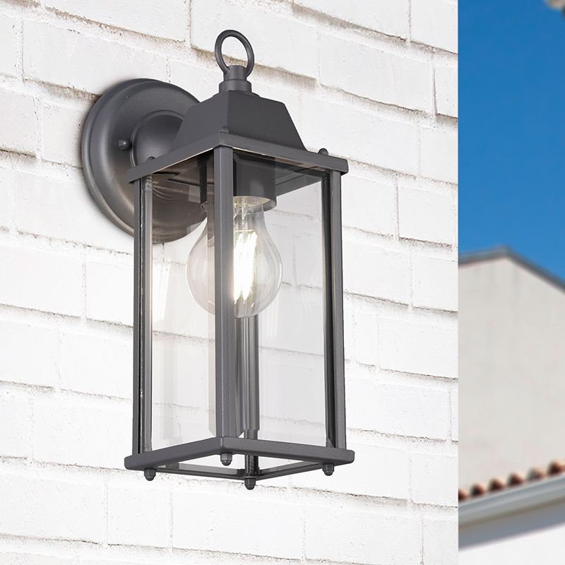 Candeeiro para exterior industrial antracite, Celeste, IP23