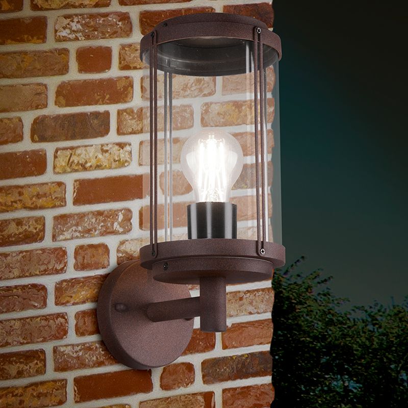 Candeeiro para exterior industrial cor de ferrugem, Sammy, IP44