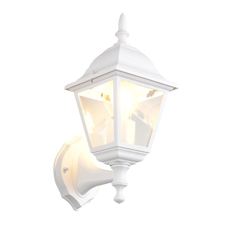 Candeeiro para exterior clássico branco, Lavina, IP44