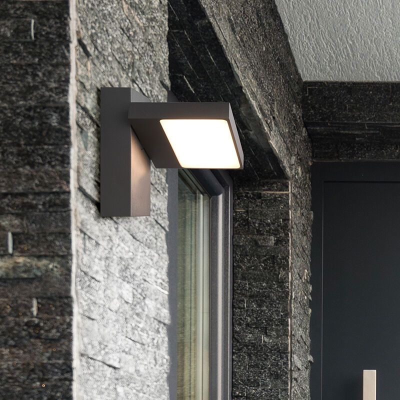 Candeeiro para exterior moderno antracite, Tabita, 8W, LED 3000K, IP54