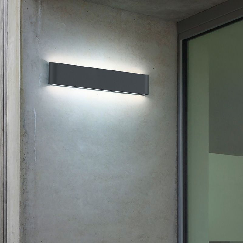 Candeeiro para exterior moderno antracite, Bridlington, 8W, LED 3000K, IP54