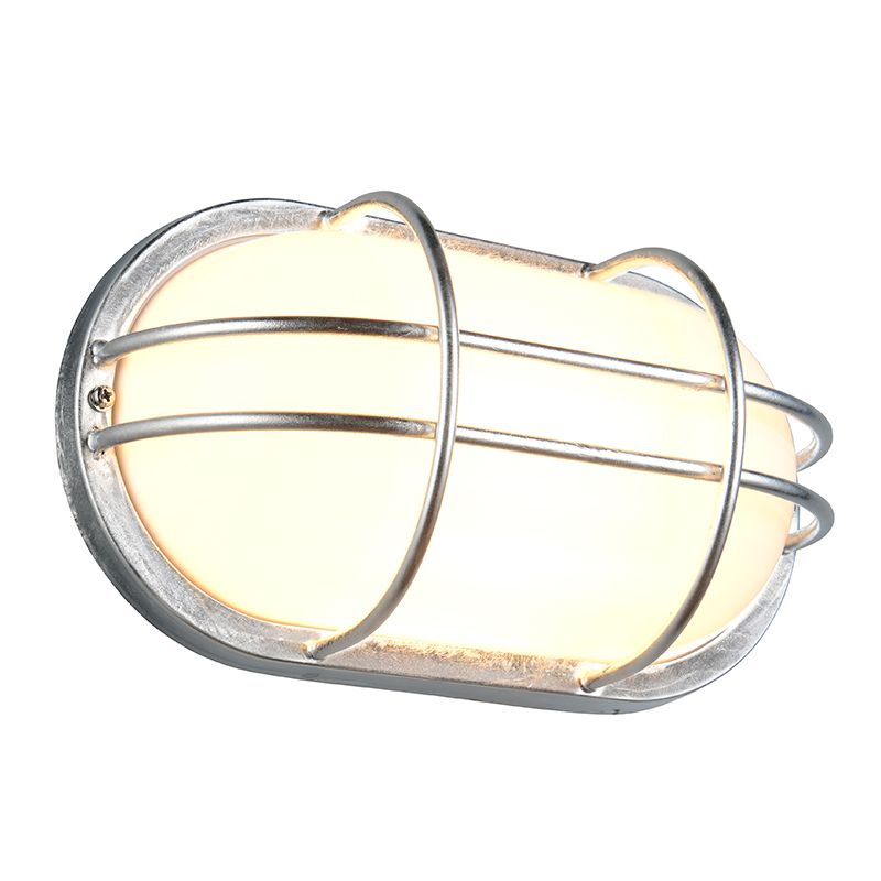 Candeeiro olho de boi de metal zinco, Shifra, IP44 Candeeiro olho de boi de metal zinco, Shifra, IP44