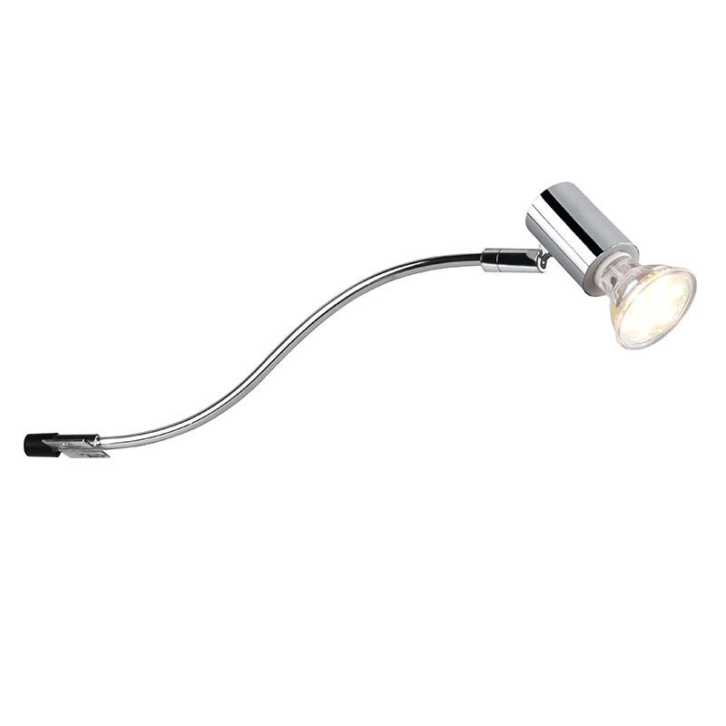Candeeiro de parede para casa de banho moderno cromo, Martika, IP44