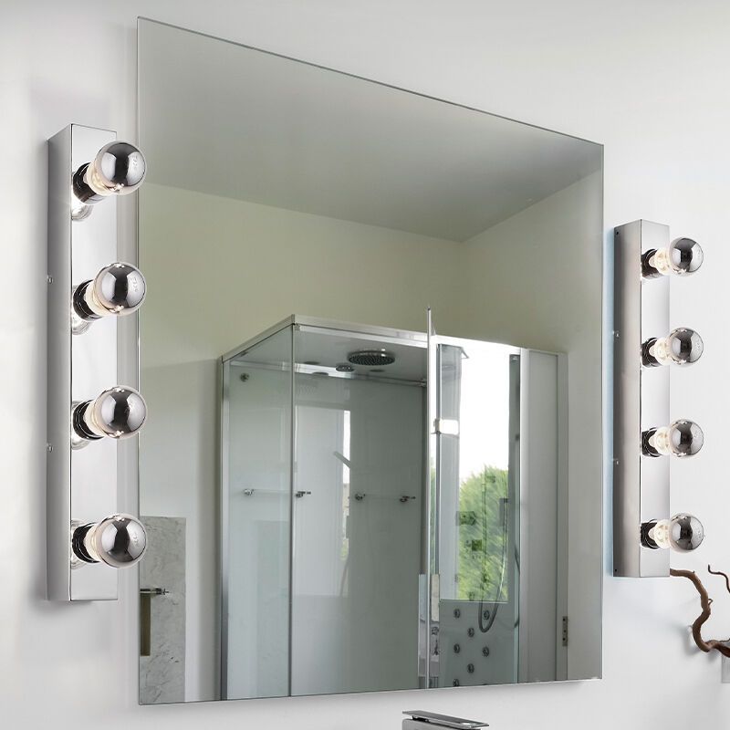 Candeeiro de parede para casa de banho moderno cromo, Rinaldo, IP44