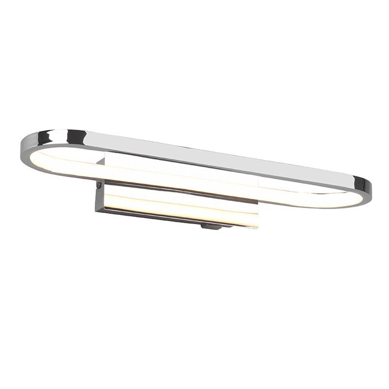 Candeeiro de parede para casa de banho moderno cromo, Martin, 17W, LED 3000K, IP44 Candeeiro de parede para casa de banho moderno cromo, Martin, 17W, LED 3000K, IP44