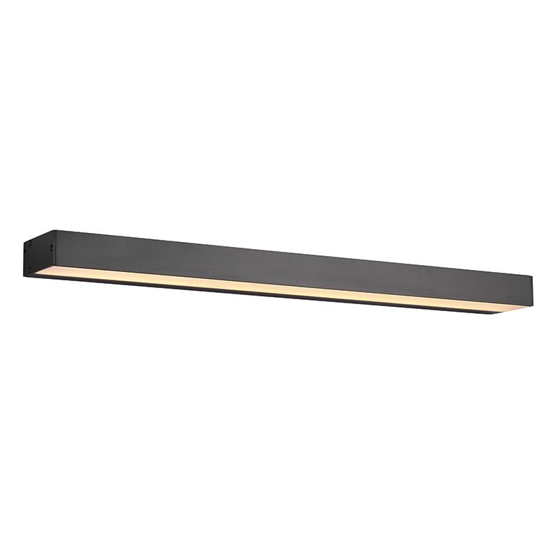 Candeeiro de parede para casa de banho moderno preto, Basma, 8W, LED 3000K, IP44