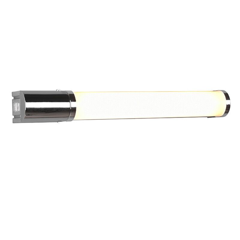 Candeeiro de parede para casa de banho moderno cromo, Bernou, 8W, LED 3000K, IP44