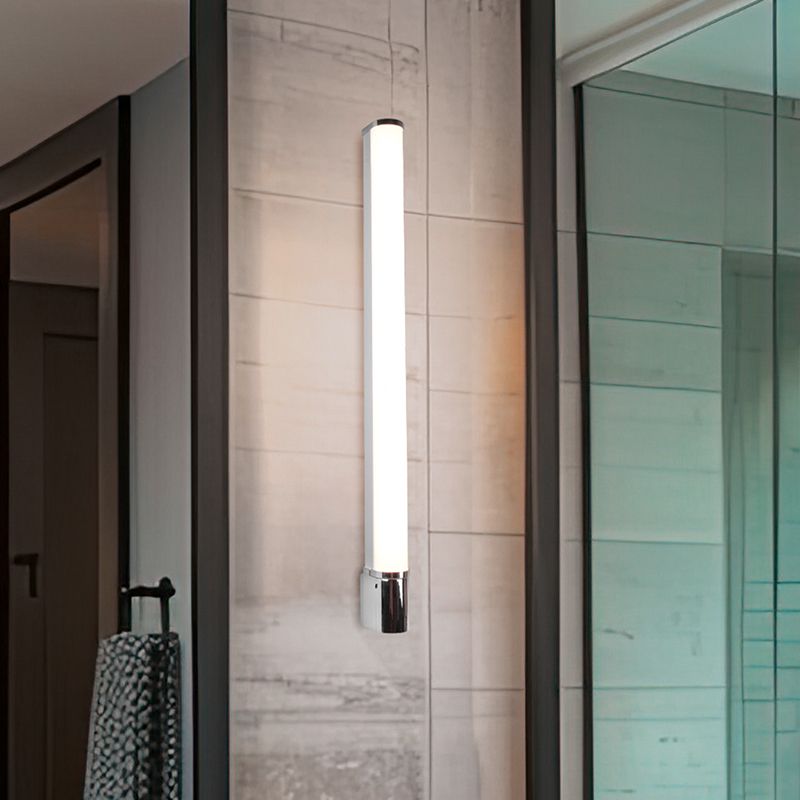 Candeeiro de parede para casa de banho moderno cromo, Bernou, 16W, LED 3000K, IP44