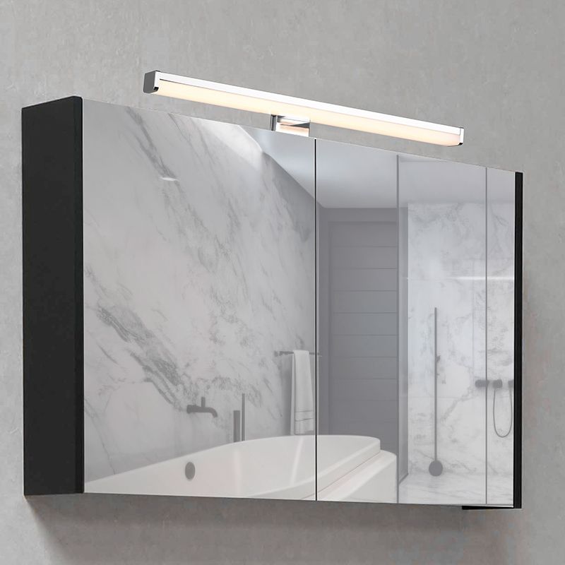 Candeeiro de parede para casa de banho moderno cromo, Celal, 7,5W, LED 3000K, IP44