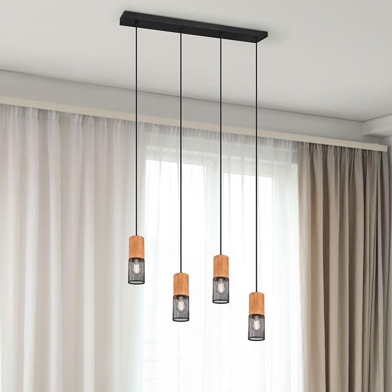 Candeeiro suspenso vintage preto, Jessica
