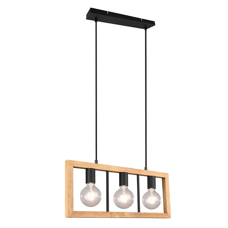 Candeeiro suspenso vintage preto, Rafiq