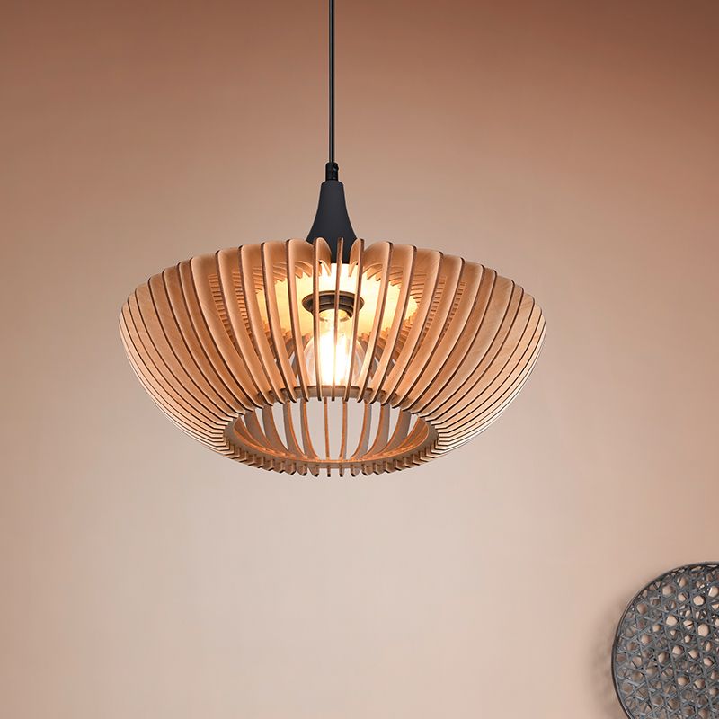 Candeeiro suspenso rústico castanho, Mirjan