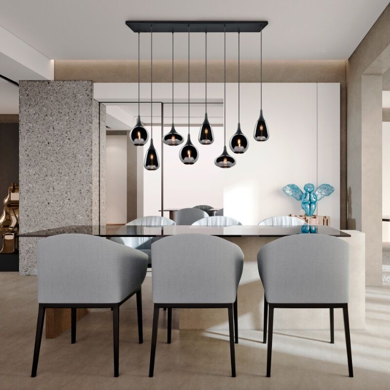 Candeeiro suspenso design preto, Sybren