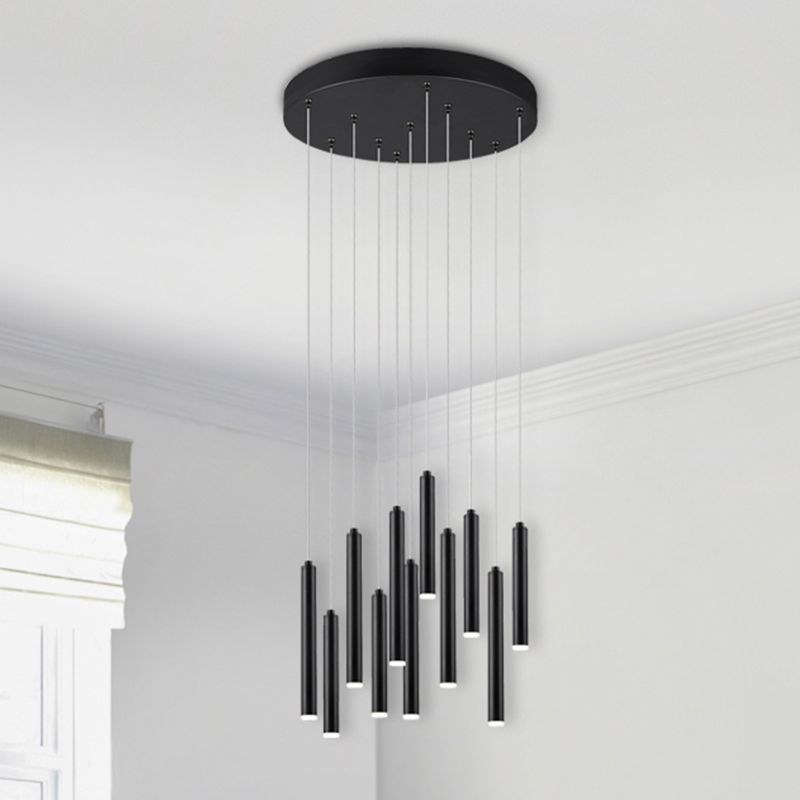 Candeeiro suspenso moderno preto, Jessamy, 2,5W, LED 3000K