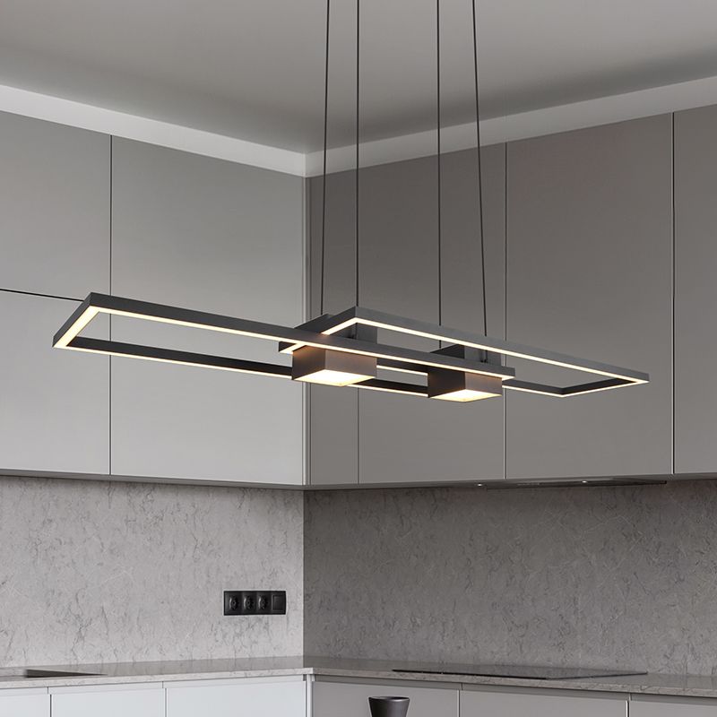 Candeeiro suspenso design preto, Sohaib, 37W, LED ajustável de branco quente a branco frio, regulável em 3 níveis