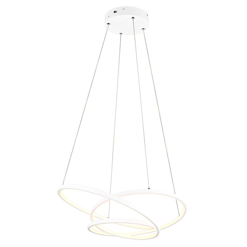 Candeeiro suspenso design branco, Teodore, 34W, LED white switch, regulável em 3 níveis Candeeiro suspenso design branco, Teodore, 34W, LED white switch, regulável em 3 níveis