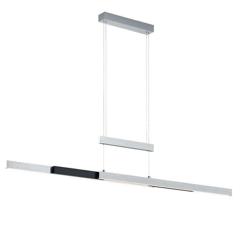 Candeeiro suspenso moderno cromo, Jessey, 45W, LED ajustável de branco quente a branco frio