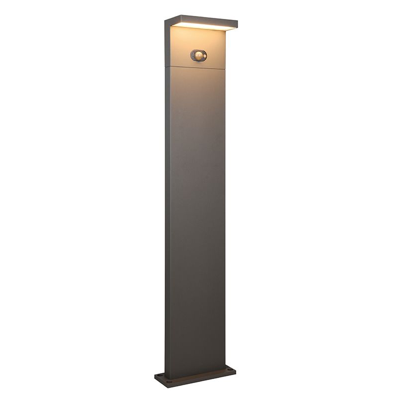 Candeeiro de pé exterior solar moderno antracite, Nesrin, 5W, LED white switch, IP65