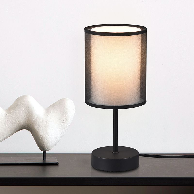 Candeeiro de mesa moderno antracite, Mirle, com interruptor