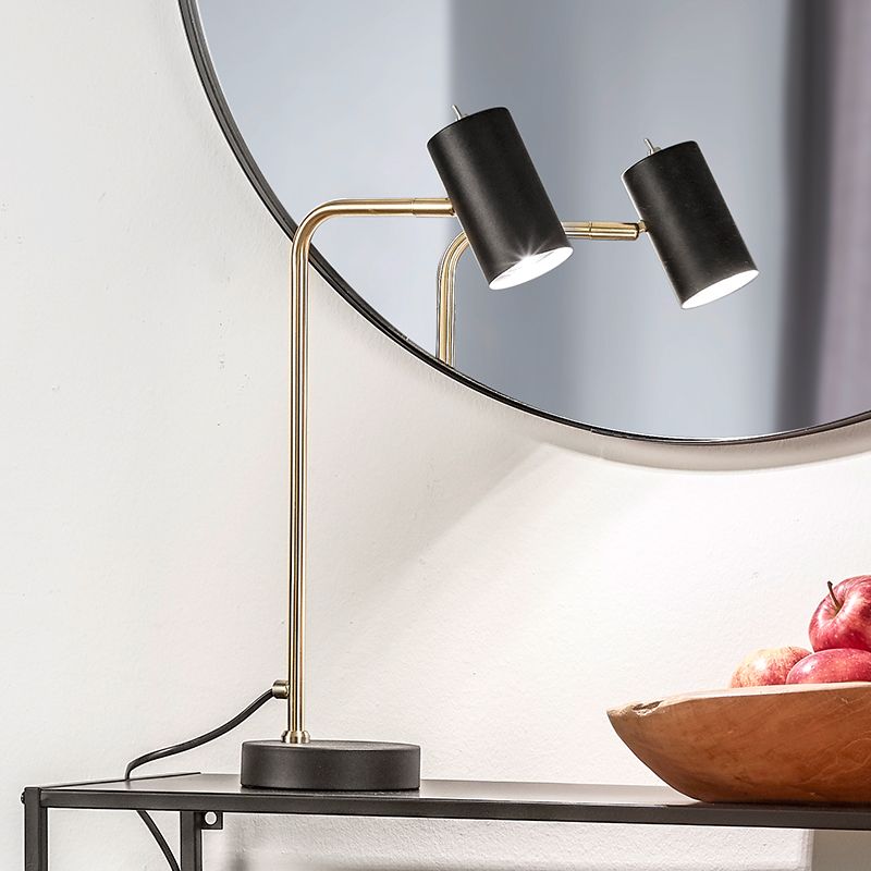 Candeeiro de mesa moderno latão, Kaso, com interruptor Candeeiro de mesa moderno latão, Kaso, com interruptor