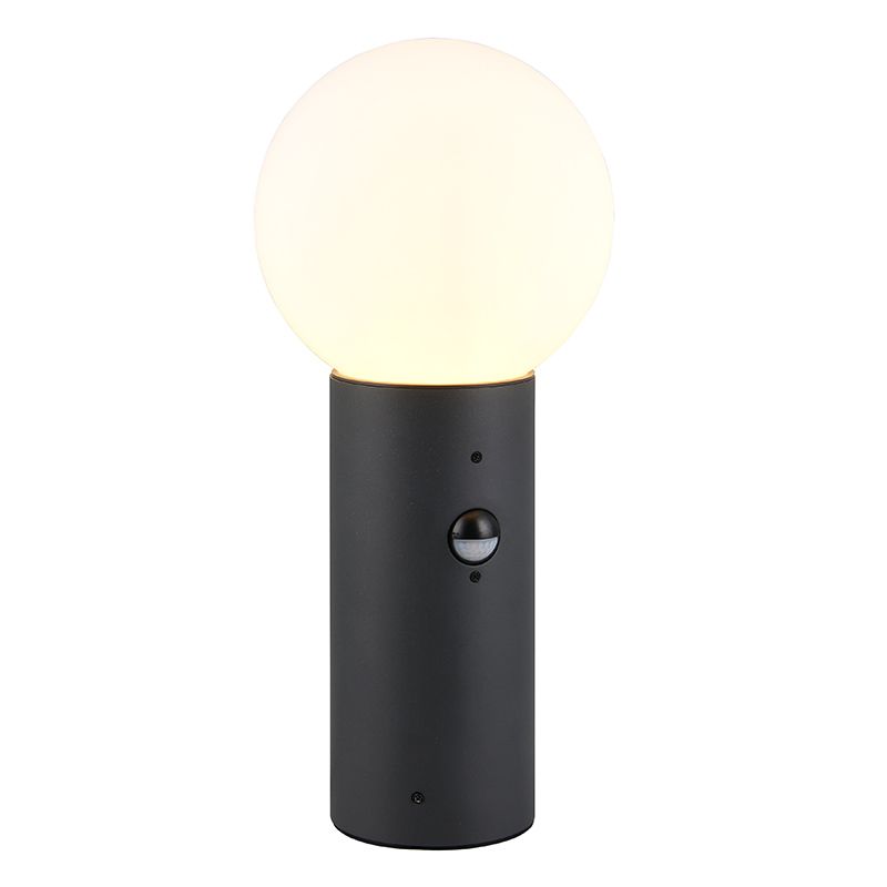 Candeeiro de pé exterior com sensor de movimento moderno antracite, Ouarda, IP44