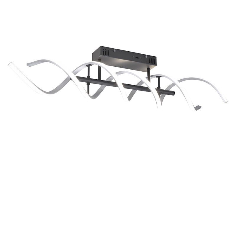Candeeiro de teto design cromo, Sylvian, 41W, LED white switch, regulável em 3 níveis