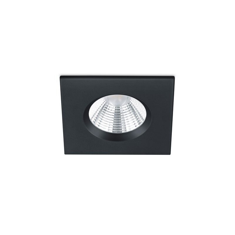 Foco de encastrar casa de banho moderno preto, Iman, 5W, LED 3000K, IP65