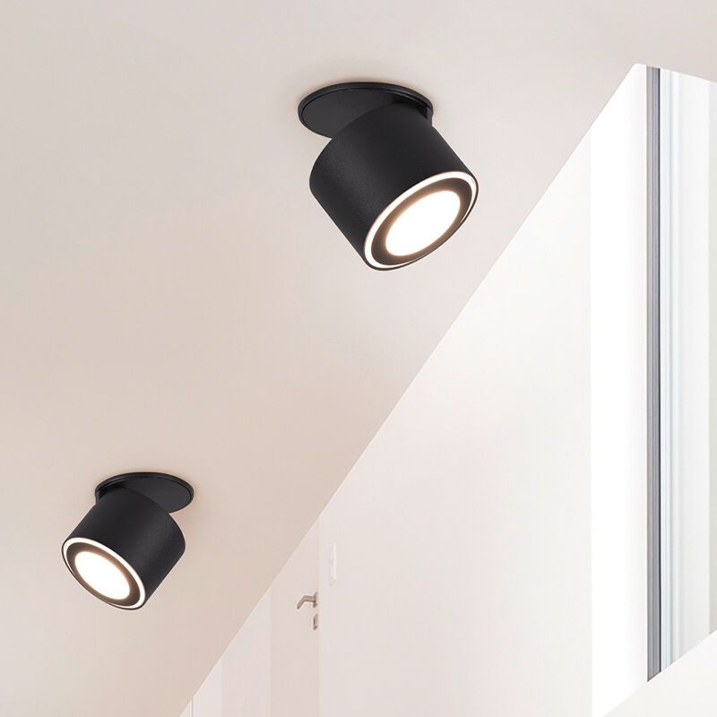 Plafon moderno preto, Jorno, 3,5W, LED 3000K