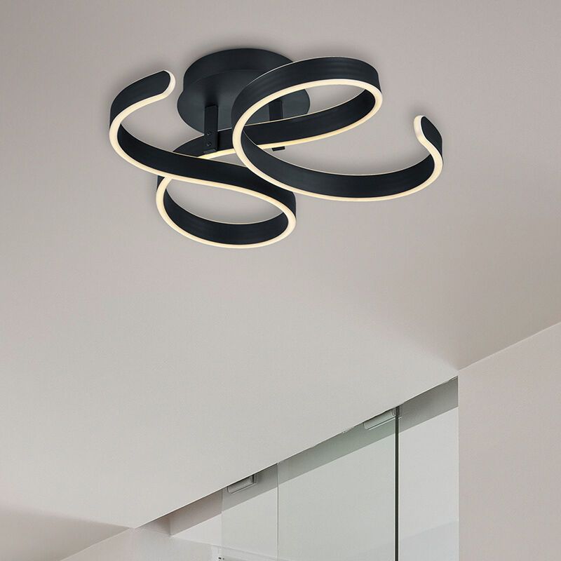 Plafon moderno antracite, Davu, 40W, LED 3000K Plafon moderno antracite, Davu, 40W, LED 3000K