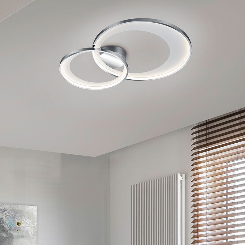 Plafon moderno cromo, Kendi, 29W, LED 3000K