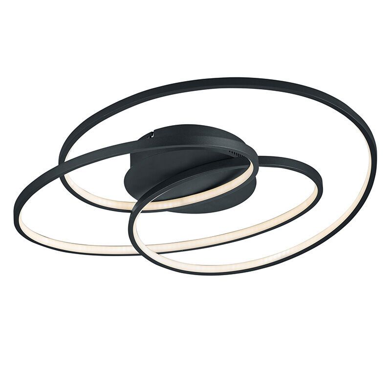 Plafon moderno preto, Sabra, 38W, LED 3000K Plafon moderno preto, Sabra, 38W, LED 3000K