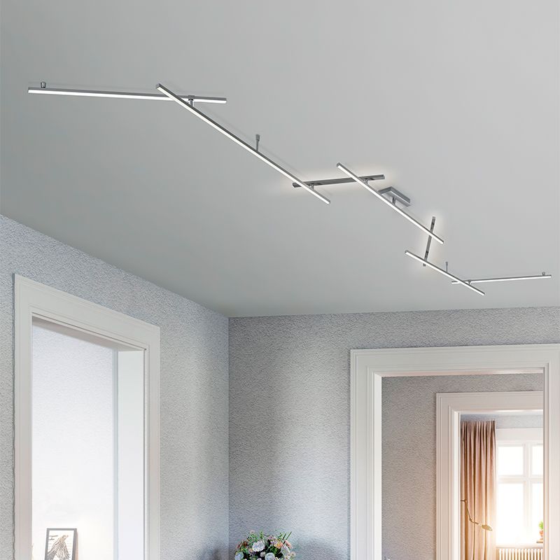 Plafon moderno níquel, Kandla, 20W, LED 3000K
