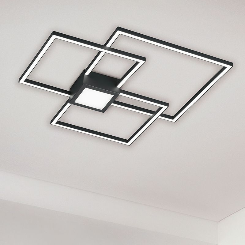 Plafon moderno antracite, Kimoni, 38W, LED 3000K