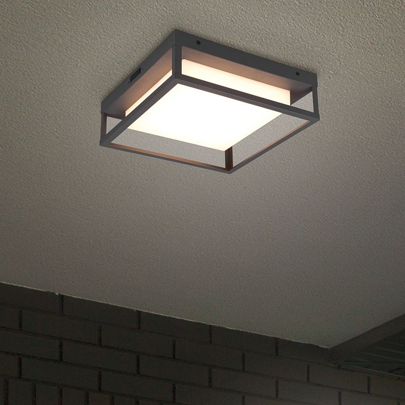 Candeeiro para exterior de metal antracite, Rolina, 14W, LED white switch, IP54, regulável em 3 níveis