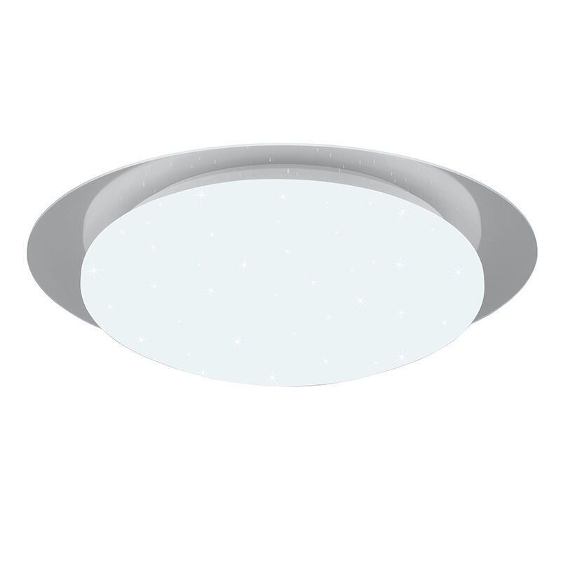 Candeeiro de teto para casa de banho moderno branco, Marlena, 12W, LED 4000K, IP44, com comando à distância