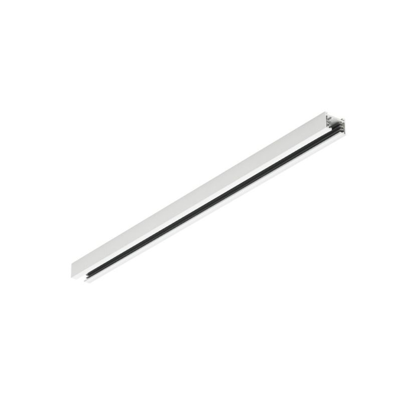 Trilho de 50 cm para iluminação de trilho bifásica, branco