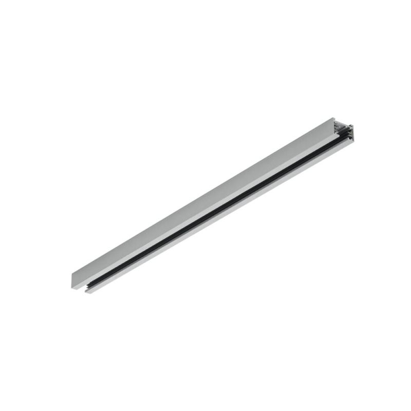 Trilho de 50 cm para iluminação de trilho bifásica, cinza