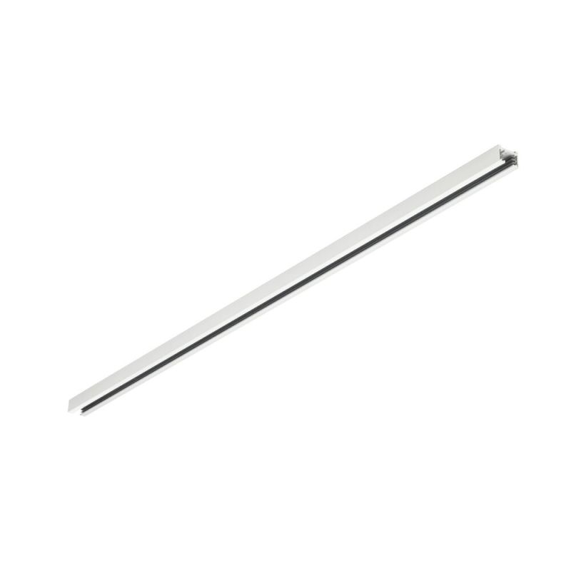 Trilho de 1 metro para iluminação de trilho bifásica, branco