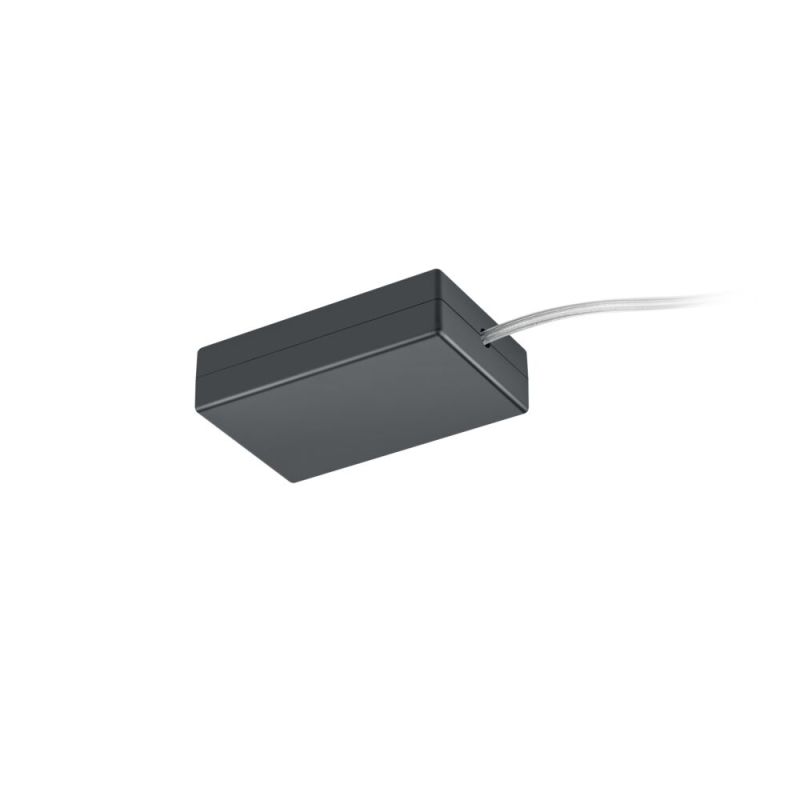 Fonte de alimentação com inversor de fase eletrônico para interruptores e dimmers, preta.