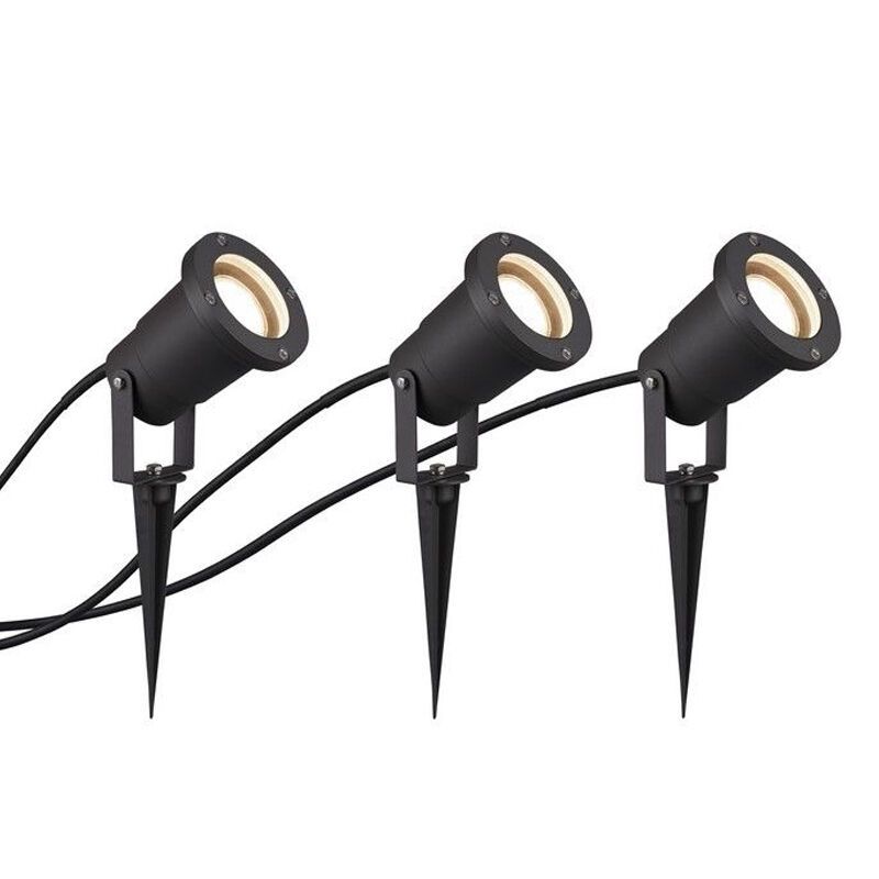 Foco com estaca moderno antracite, Tau, IP65