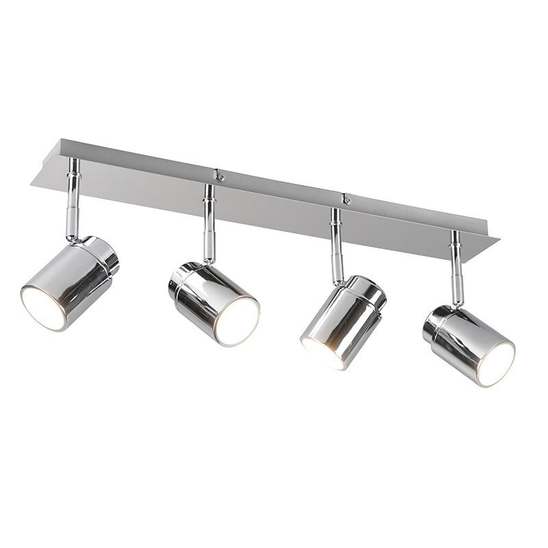 Foco de teto para casa de banho moderno cromo, Nelis, IP44