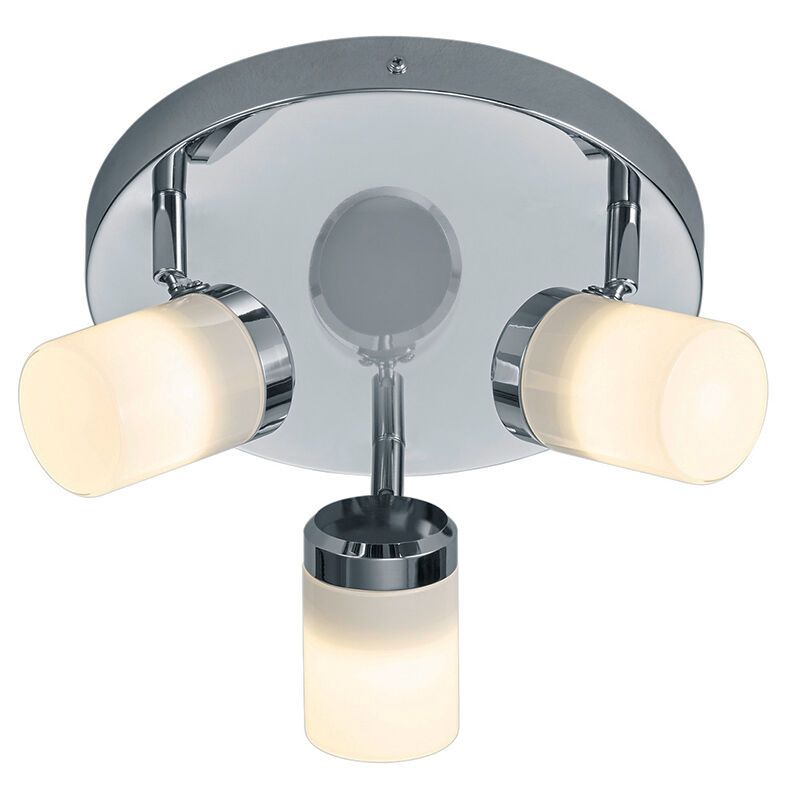 Foco de teto para casa de banho moderno cromo, Nelis, IP44