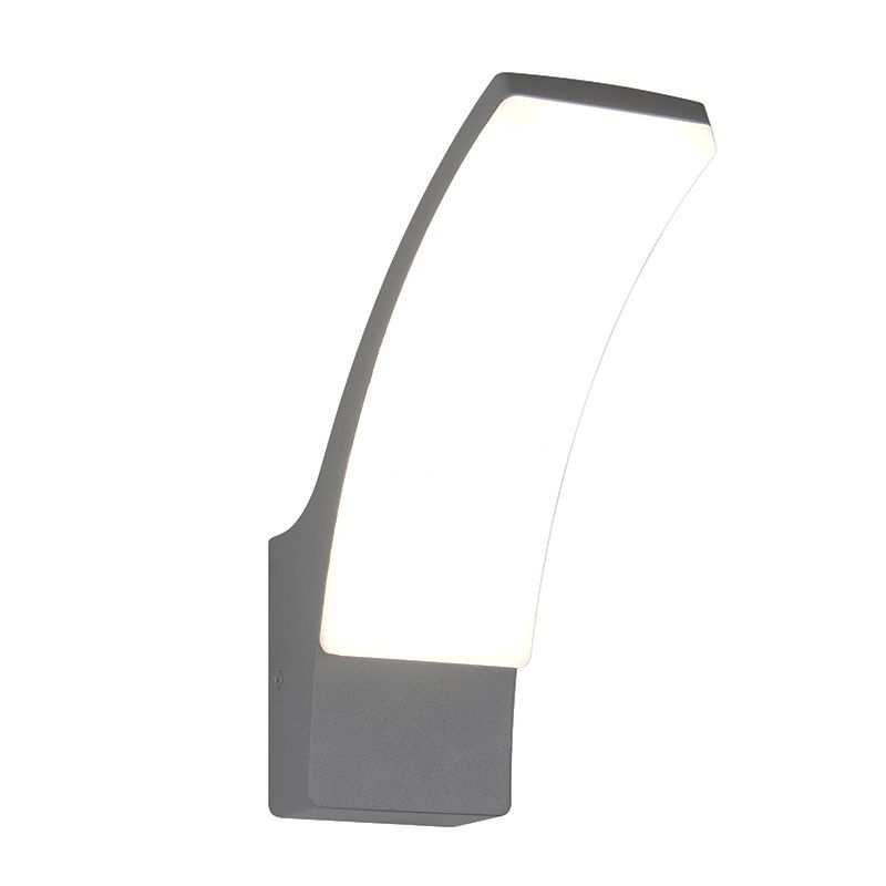 Candeeiro para exterior moderno antracite, Popke, 12,5W, LED 4000K, IP44