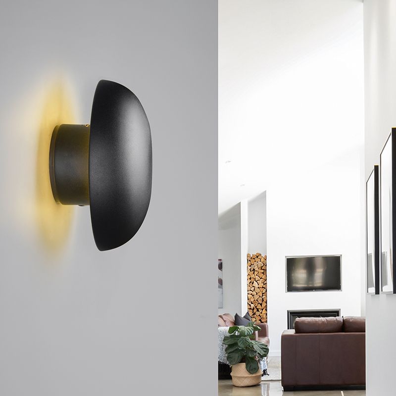 Candeeiro de parede recarregável de metal preto, Khaoula, 1,5W, LED 3000K, regulável em 3 níveis