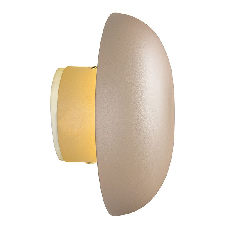 Candeeiro de parede recarregável de metal castanho, Khaoula, 1,5W, LED 3000K, regulável em 3 níveis